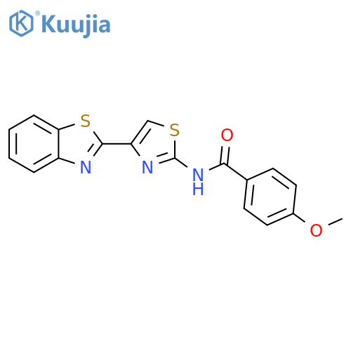 N-4-(1,3-benzothiazol-2-yl)-1,3-thiazol-2-yl-4-methoxybenzamide structure