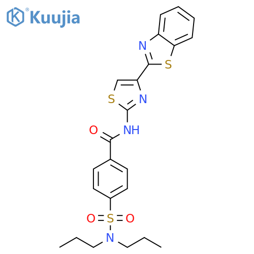 N-4-(1,3-benzothiazol-2-yl)-1,3-thiazol-2-yl-4-(dipropylsulfamoyl)benzamide structure
