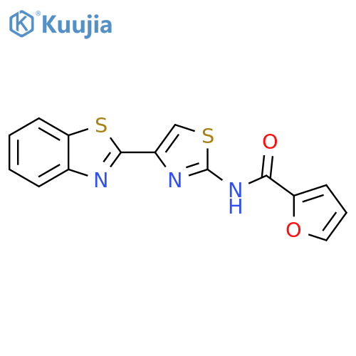 N-4-(1,3-benzothiazol-2-yl)-1,3-thiazol-2-ylfuran-2-carboxamide structure