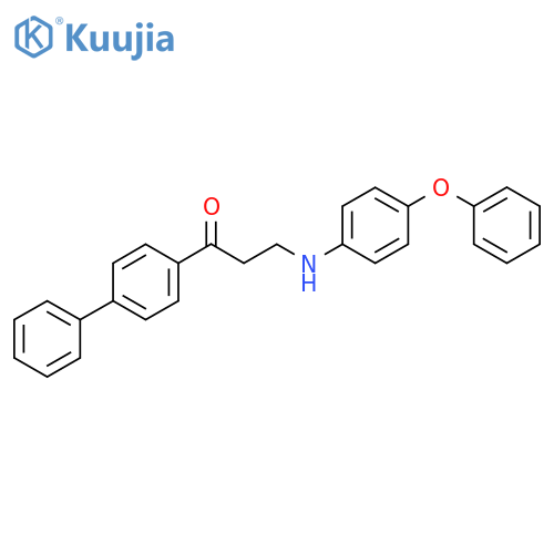 1-[1,1'-BIPHENYL]-4-YL-3-(4-PHENOXYANILINO)-1-PROPANONE structure