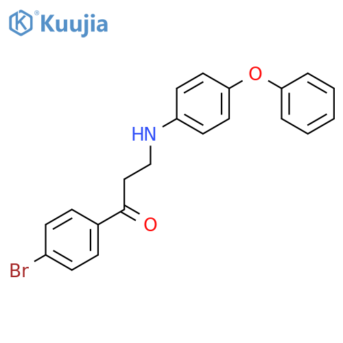 1-(4-BROMOPHENYL)-3-(4-PHENOXYANILINO)-1-PROPANONE structure