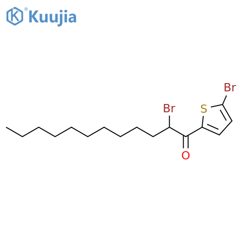 1-DODECANONE, 2-BROMO-1-(5-BROMO-2-THIENYL)- structure