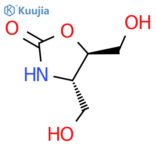 2-OXAZOLIDINONE, 4,5-BIS(HYDROXYMETHYL)-, (4S,5R)- structure
