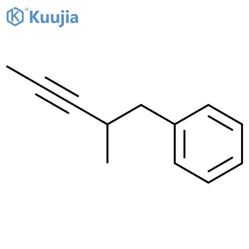 Benzene, (2-methyl-3-pentynyl)-, (-)- structure