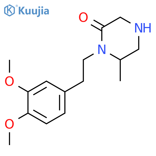 PIPERAZINONE, 1-[2-(3,4-DIMETHOXYPHENYL)ETHYL]-6-METHYL- structure