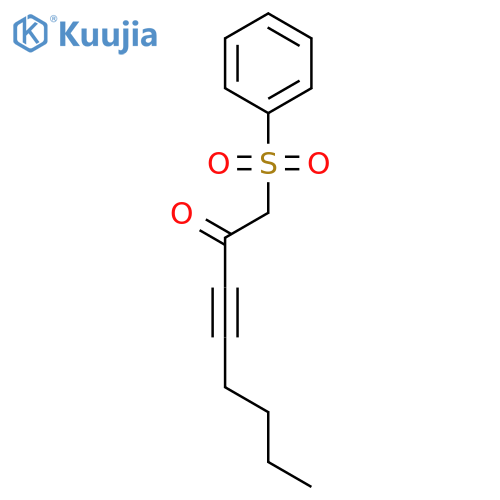 3-OCTYN-2-ONE, 1-(PHENYLSULFONYL)- structure