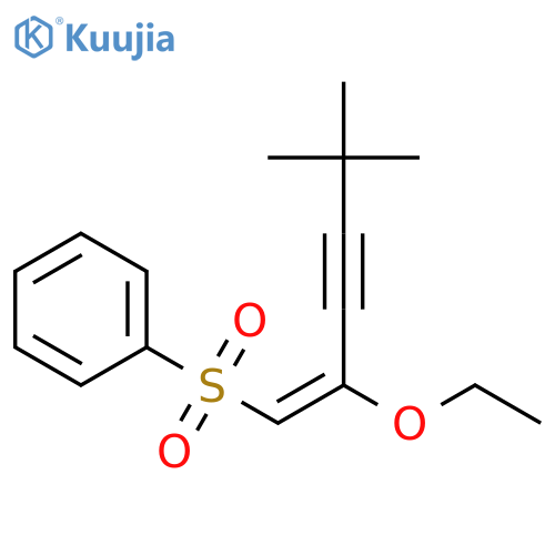 BENZENE, [(2-ETHOXY-5,5-DIMETHYL-1-HEXEN-3-YNYL)SULFONYL]- structure