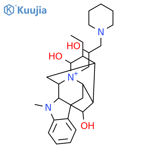 Ajmalanium,17,21-dihydroxy-4-[2-hydroxy-3-(1-piperidinyl)propyl]-, (17R,21a)- (9CI) structure