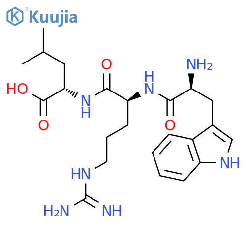 L-Leucine, N-(N2-L-tryptophyl-L-arginyl)- structure