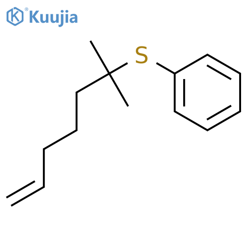 Benzene, [(1,1-dimethyl-5-hexenyl)thio]- structure