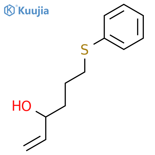 1-HEXEN-3-OL, 6-(PHENYLTHIO)- structure