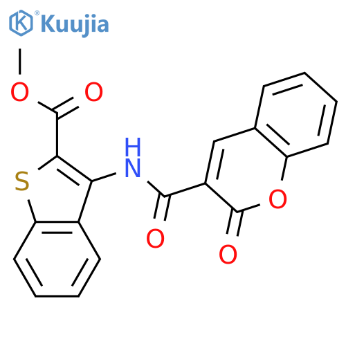 methyl 3-(2-oxo-2H-chromene-3-amido)-1-benzothiophene-2-carboxylate structure