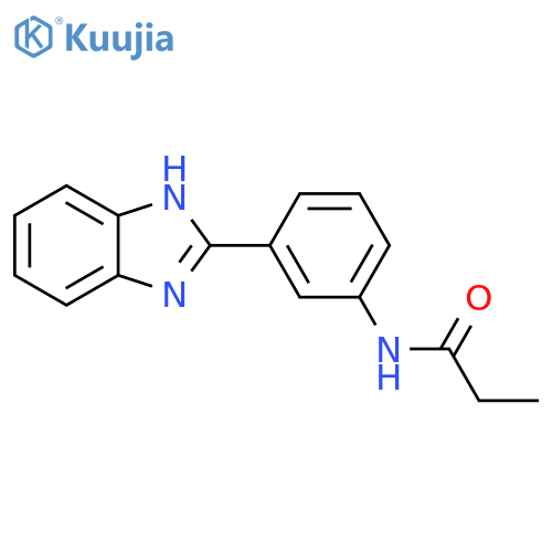 N-3-(1H-1,3-benzodiazol-2-yl)phenylpropanamide structure