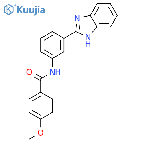 N-3-(1H-1,3-benzodiazol-2-yl)phenyl-4-methoxybenzamide structure