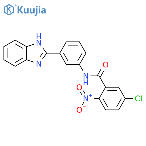N-3-(1H-1,3-benzodiazol-2-yl)phenyl-5-chloro-2-nitrobenzamide structure