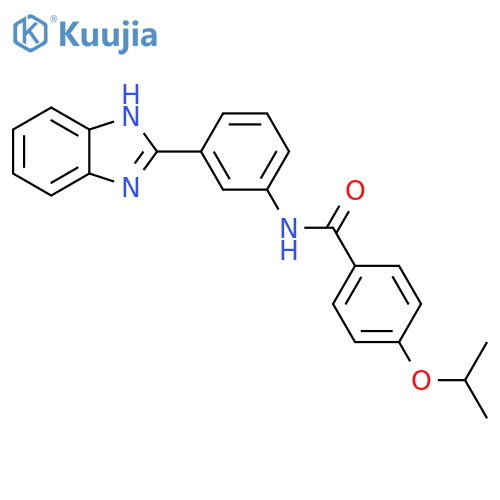 N-3-(1H-1,3-benzodiazol-2-yl)phenyl-4-(propan-2-yloxy)benzamide structure