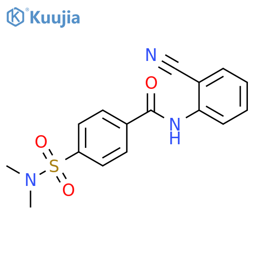 N-(2-cyanophenyl)-4-(dimethylsulfamoyl)benzamide structure
