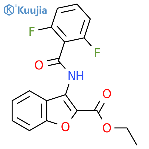 ethyl 3-(2,6-difluorobenzamido)-1-benzofuran-2-carboxylate structure