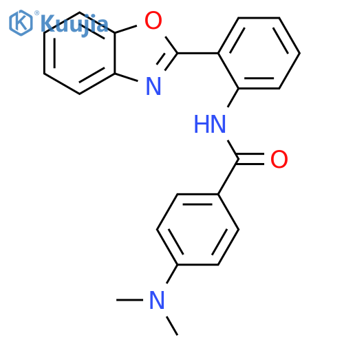 N-[2-(1,3-benzoxazol-2-yl)phenyl]-4-(dimethylamino)benzamide structure