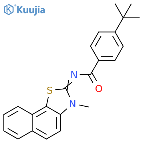 4-tert-butyl-N-(2E)-3-methyl-2H,3H-naphtho2,1-d1,3thiazol-2-ylidenebenzamide structure