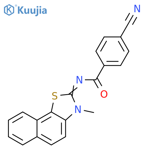 4-cyano-N-(2E)-3-methyl-2H,3H-naphtho2,1-d1,3thiazol-2-ylidenebenzamide structure