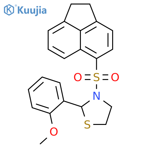 Thiazolidine, 3-[(1,2-dihydro-5-acenaphthylenyl)sulfonyl]-2-(2-methoxyphenyl)- (9CI) structure