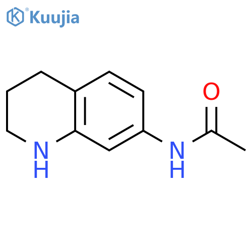 Acetamide, N-(1,2,3,4-tetrahydro-7-quinolinyl)- structure