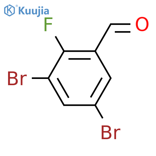 3,5-Dibromo-2-fluorobenzaldehyde structure