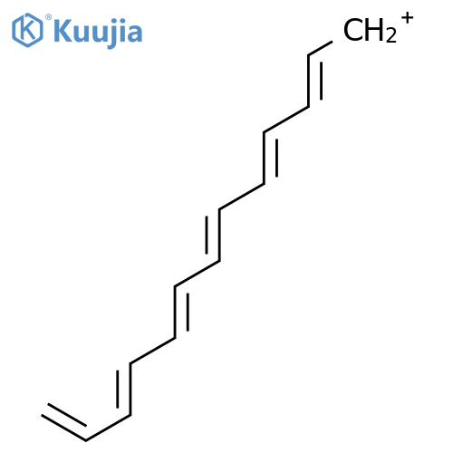 2,4,6,8,10,12-Tridecahexaenylium, (2E,4E,6E,8E,10E)- structure