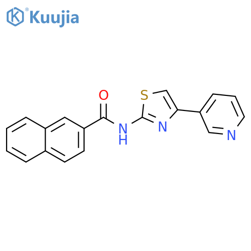 N-4-(pyridin-3-yl)-1,3-thiazol-2-ylnaphthalene-2-carboxamide structure