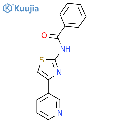 N-4-(pyridin-3-yl)-1,3-thiazol-2-ylbenzamide structure