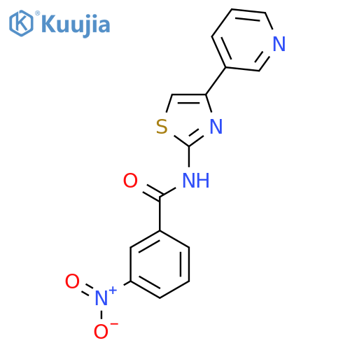 3-nitro-N-4-(pyridin-3-yl)-1,3-thiazol-2-ylbenzamide structure