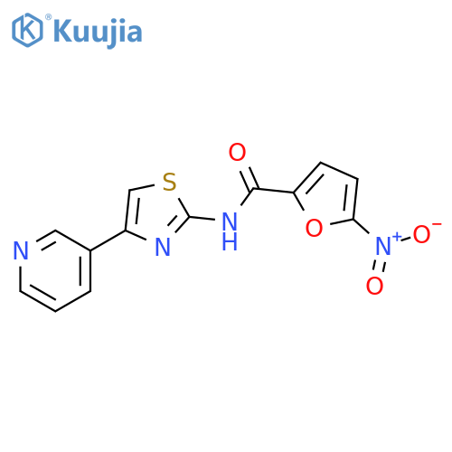 5-nitro-N-4-(pyridin-3-yl)-1,3-thiazol-2-ylfuran-2-carboxamide structure