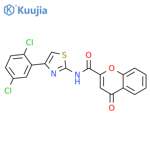 N-4-(2,5-dichlorophenyl)-1,3-thiazol-2-yl-4-oxo-4H-chromene-2-carboxamide structure