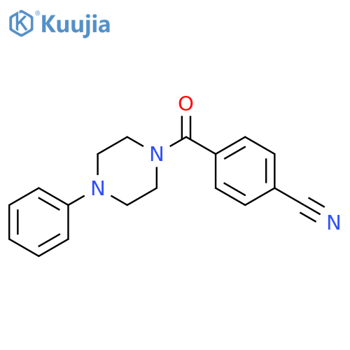 4-(4-phenylpiperazine-1-carbonyl)benzonitrile structure