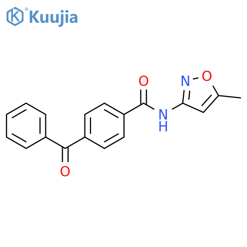 4-benzoyl-N-(5-methyl-1,2-oxazol-3-yl)benzamide structure