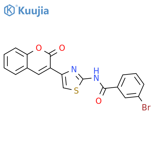 3-bromo-N-4-(2-oxo-2H-chromen-3-yl)-1,3-thiazol-2-ylbenzamide structure