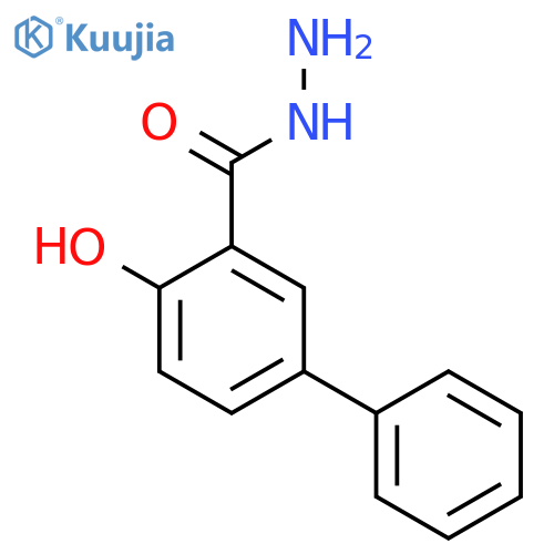 [1,1-Biphenyl]-3-carboxylicacid,4-hydroxy-,hydrazide(9CI) structure