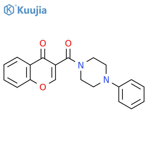 3-(4-phenylpiperazine-1-carbonyl)-4H-chromen-4-one structure