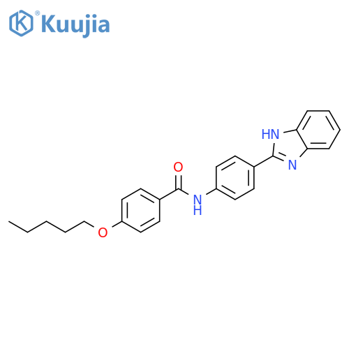 N-4-(1H-1,3-benzodiazol-2-yl)phenyl-4-(pentyloxy)benzamide structure
