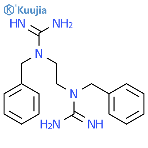 GUANIDINE, N,N'''-1,2-ETHANEDIYLBIS[(PHENYLMETHYL)- structure