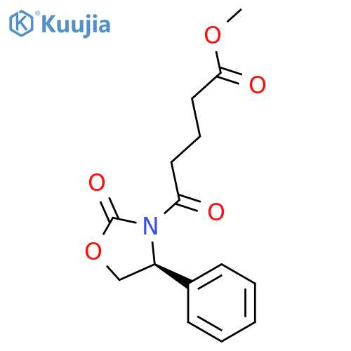 3-Oxazolidinepentanoic acid,d,2-dioxo-4-phenyl-,Methyl ester,(4S)- structure