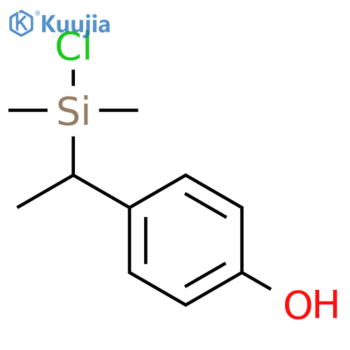 Phenol, 4-[1-(chlorodimethylsilyl)ethyl]- structure