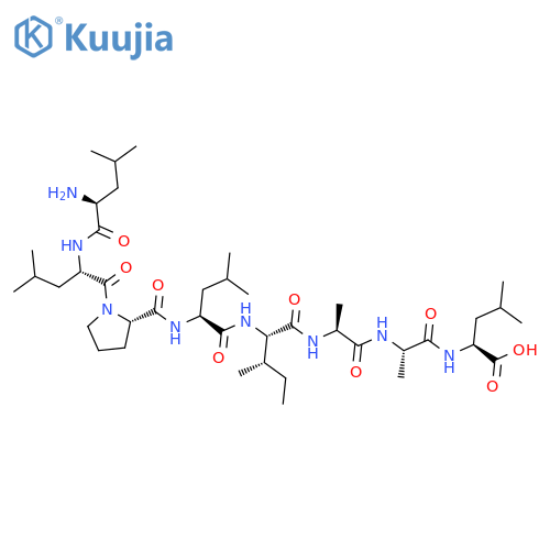 L-LEUCINE, L-LEUCYL-L-LEUCYL-L-PROLYL-L-LEUCYL-L-ISOLEUCYL-L-ALANYL-L-ALANYL- structure