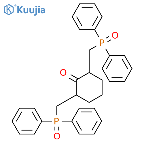 CYCLOHEXANONE, 2,6-BIS[(DIPHENYLPHOSPHINYL)METHYL]- structure