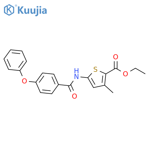 ethyl 3-methyl-5-(4-phenoxybenzamido)thiophene-2-carboxylate structure