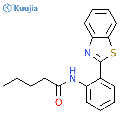 N-2-(1,3-benzothiazol-2-yl)phenylpentanamide structure