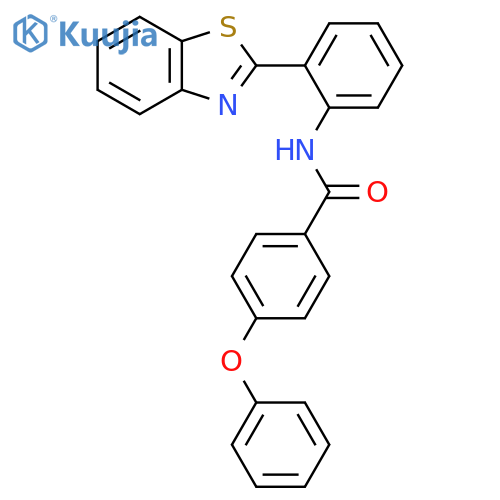 N-2-(1,3-benzothiazol-2-yl)phenyl-4-phenoxybenzamide structure