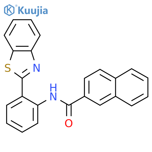 N-2-(1,3-benzothiazol-2-yl)phenylnaphthalene-2-carboxamide structure