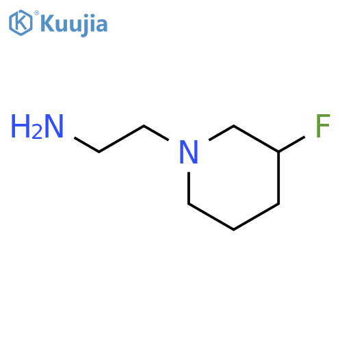 1-Piperidineethanamine, 3-fluoro- structure